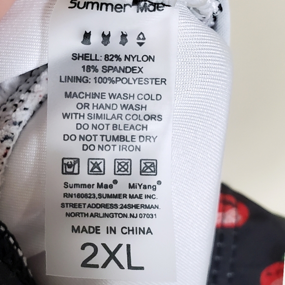 MiYang retro cherry print swim dress with built in shorts - Picture 10 of 10